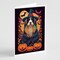Edge Collections - 5" x 7" - Multicolor - Bearded Collie Halloween Greeting Cards Blank Cards with Envelopes - 8 Pieces